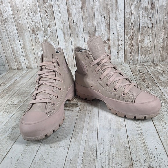 Converse Chuck Taylor All Star Lugged Platform High Top Sneakers Pink Women US 5 - Picture 6 of 8